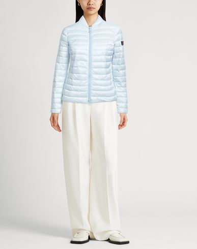 Woman Puffer Sky blue Size 8 Polyester