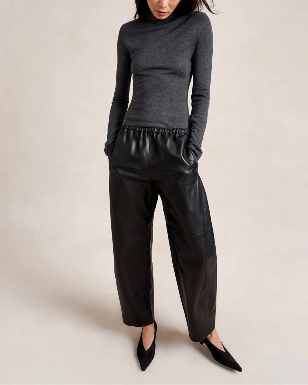 Leather Barrel Colby Pant