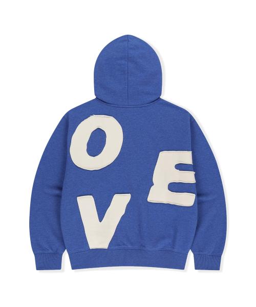 Capital Zip Up Hoodie Heather Blue