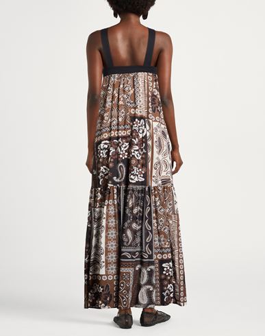 Woman Maxi dress Brown Size 4 Cotton
