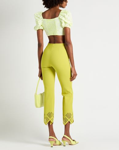 Woman Top Yellow Size S Cotton, Polyester