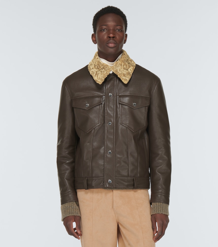 Boyce regenerated leather jacket