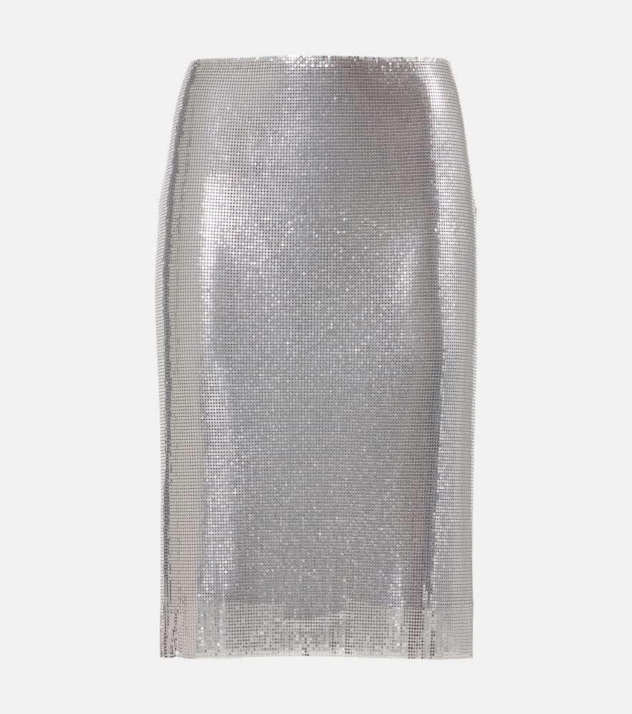 Chainmail pencil skirt