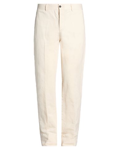 Man Pants Beige Size 30 Cotton, Linen