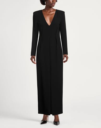 Woman Maxi dress Black Size 4 Polyester, Elastane