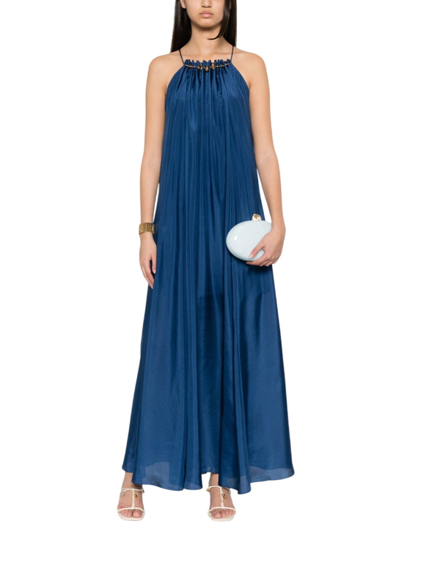 Aster Silk Long Dress