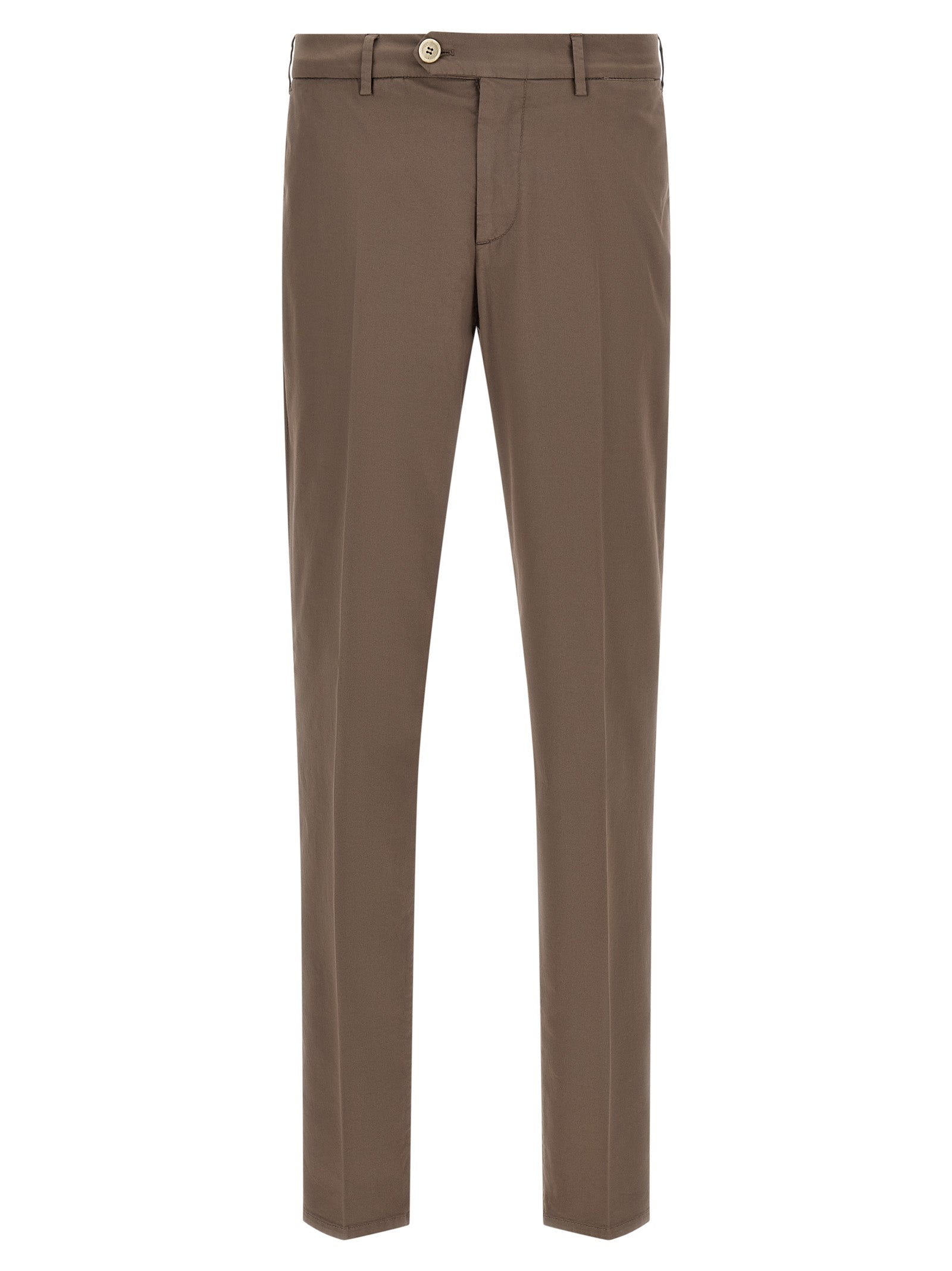 American Pima Cotton Trousers — Beige