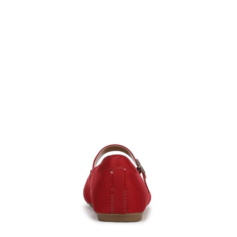 Women's Wexley Mary Jane Ballet Flat Shoes (Red Fabric)