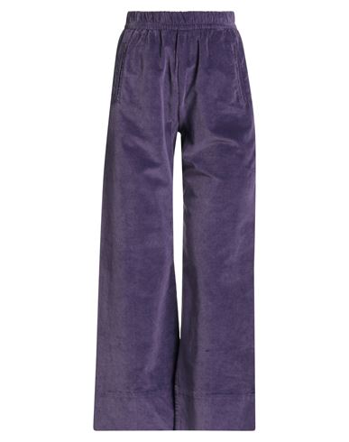 Woman Pants Purple Size 29 Cotton, Tencel, Elastane