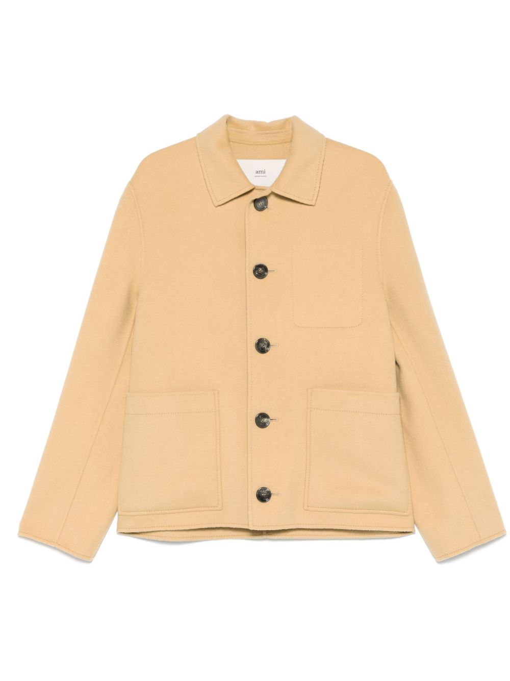Brushed shirt jacket - Neutrals