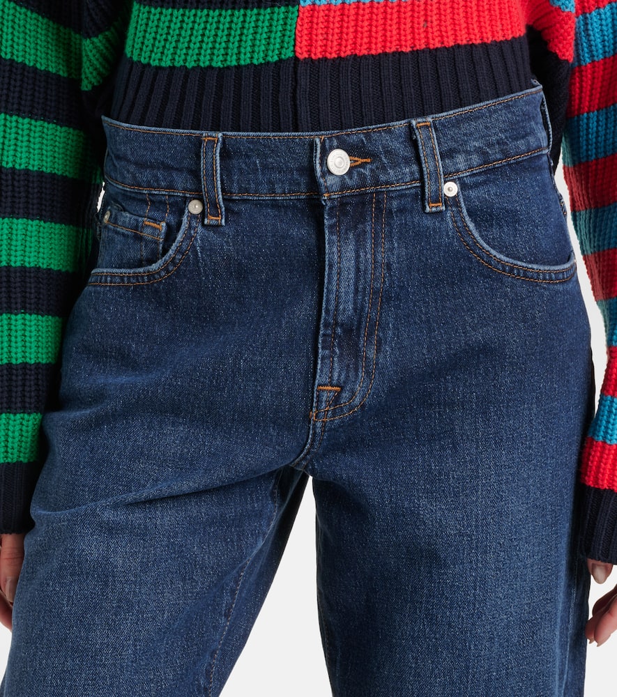 Tess high-rise straight jeans
