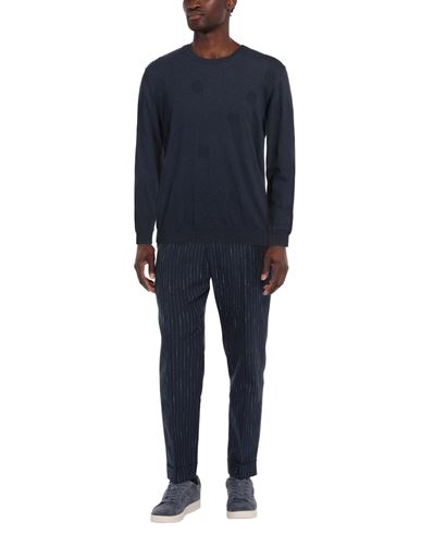 Alpha Studio Man Sweater Midnight blue Size L Viscose, Nylon, Wool, Cashmere, Polyester