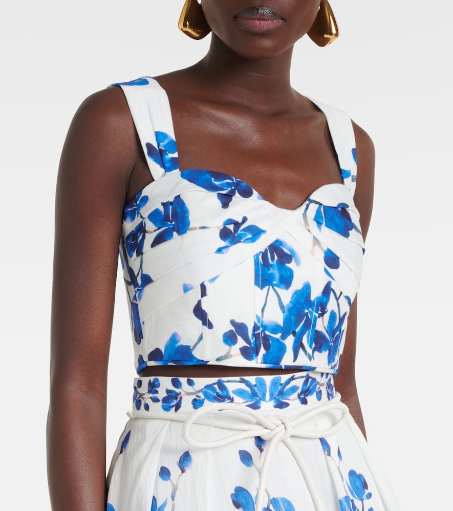 Rebecca Vallance Orchid Blues floral top