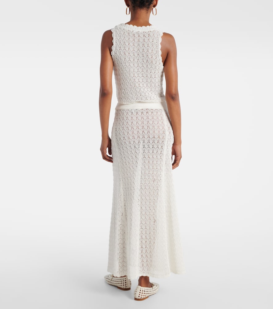 Crochet maxi skirt