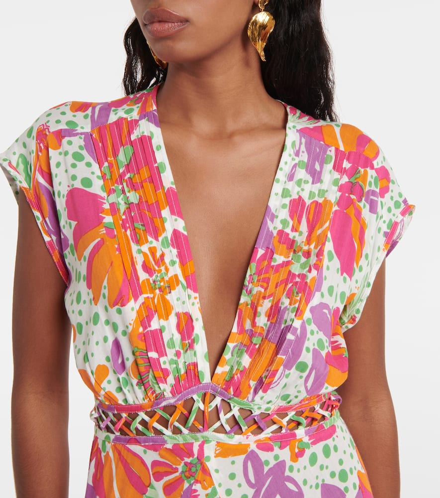 Cecile floral maxi dress