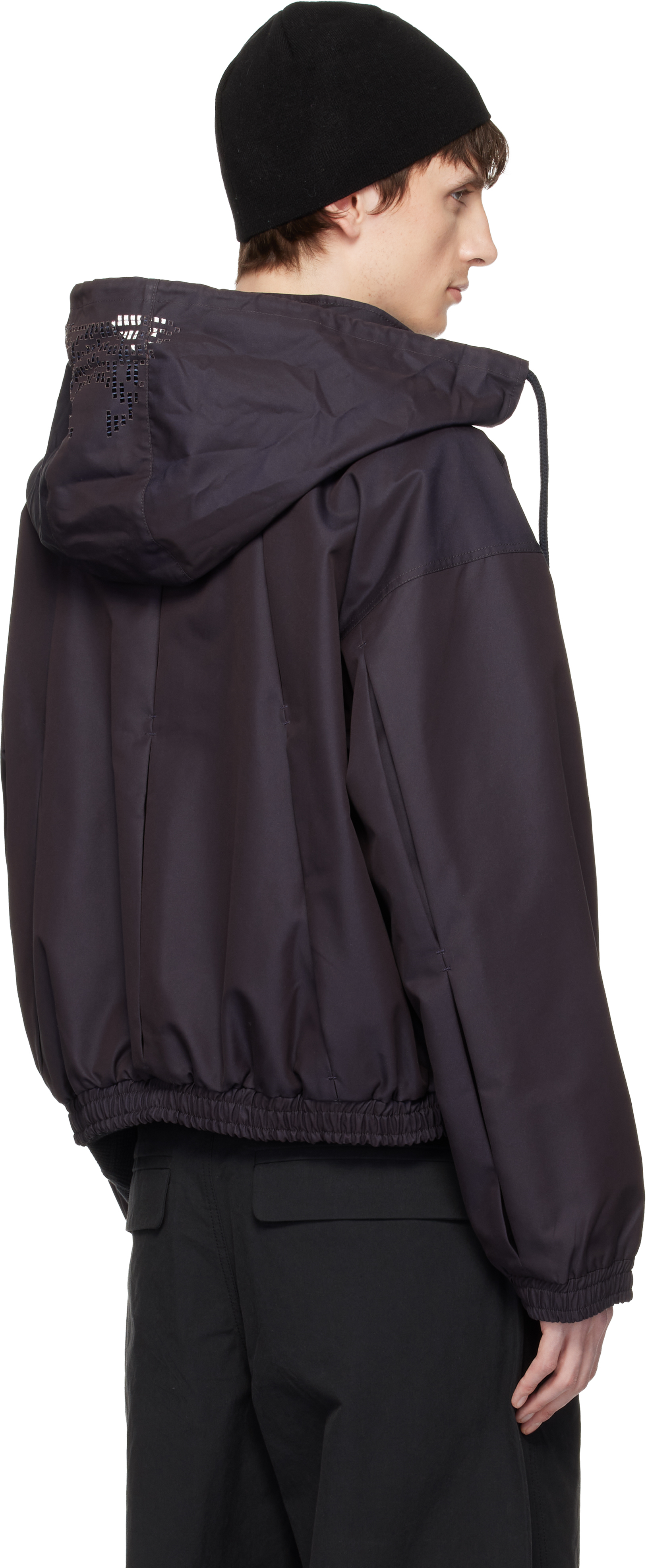 Purple Reia Hooded Work Jacket
