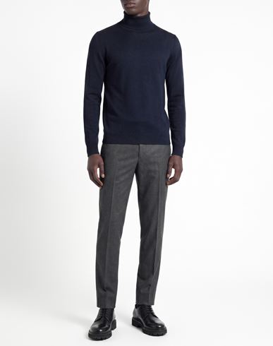 Man Turtleneck Midnight blue Size L Wool, Viscose, Nylon, Cashmere