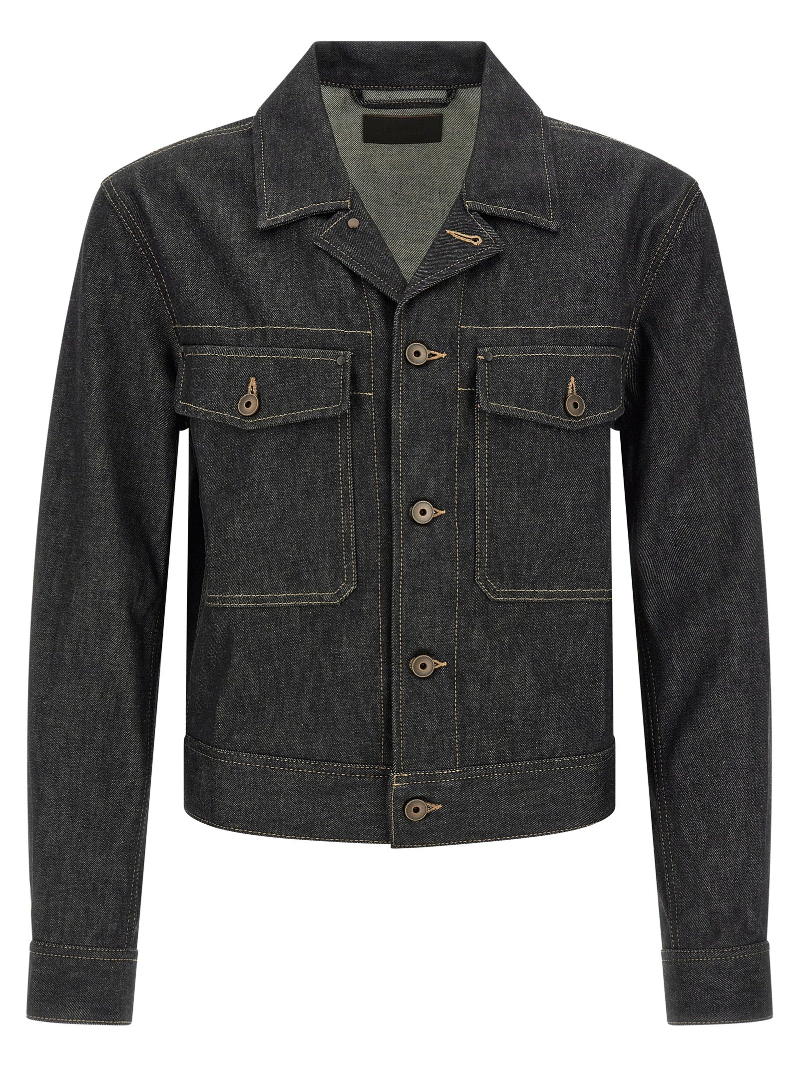 Cotton Denim Jacket — Blue