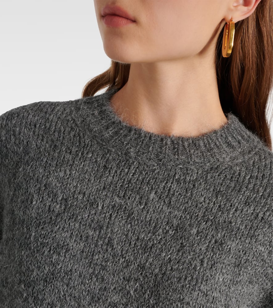 Oversized alpaca and wool-blend sweater