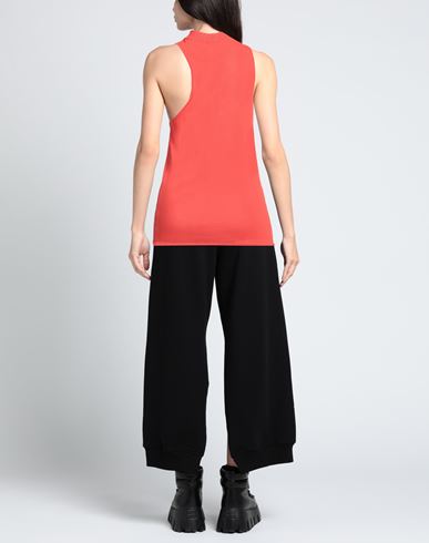 Woman Top Orange Size L Viscose, Polyamide