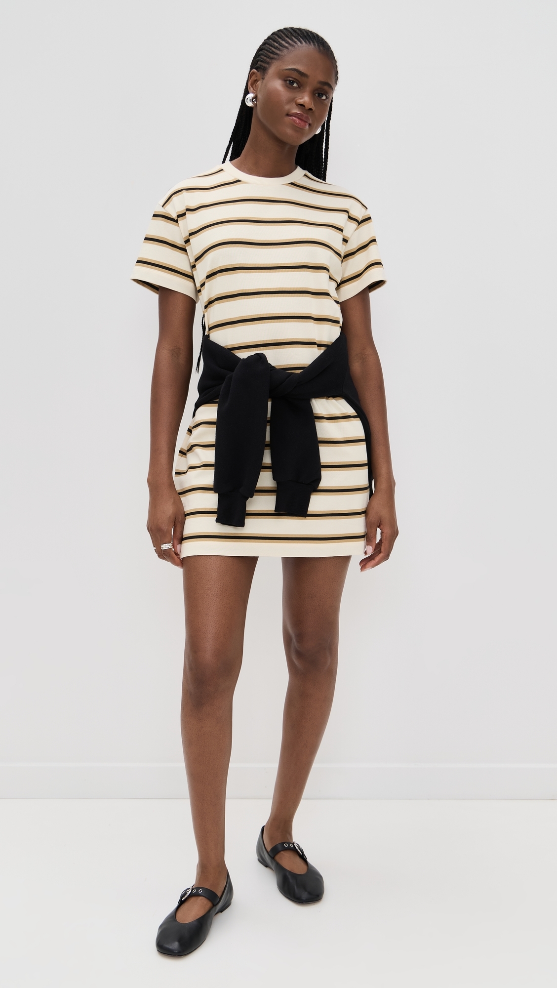 Dory Dress Ivory/Khaki/Black