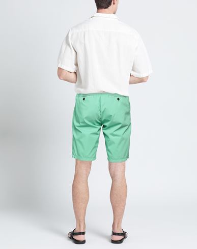 Man Shorts & Bermuda Shorts Light green Size 30 Cotton, Polyester, Elastane