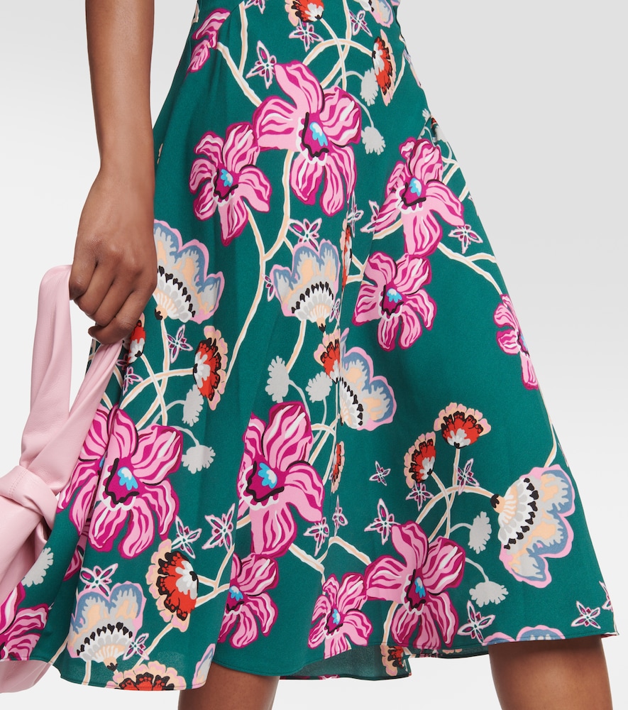 Anaba floral crêpe midi dress