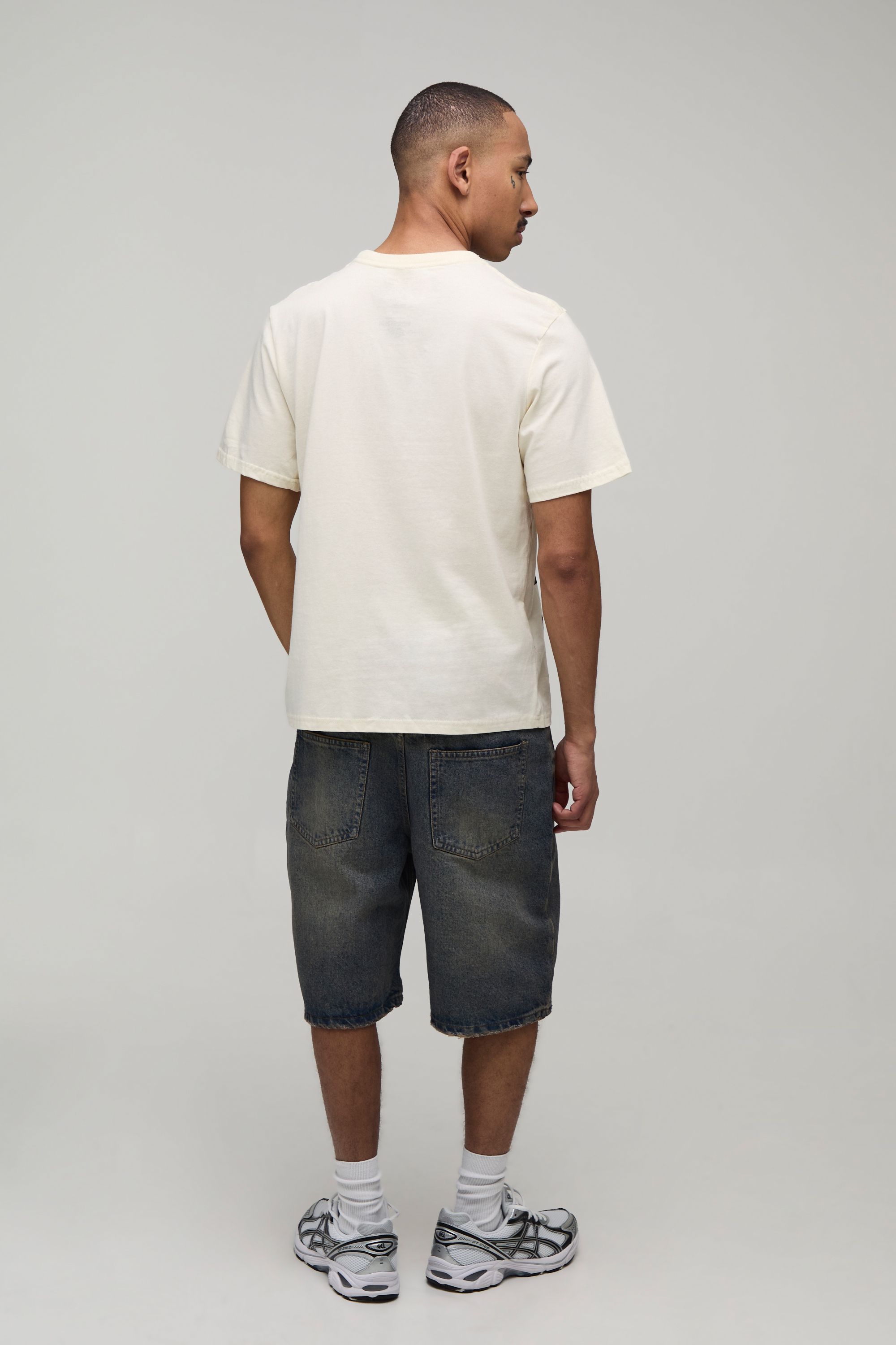 BoohooMAN Mens Regular Backstreet Boys License Print T-shirt - Ecru Cotton - Sma
