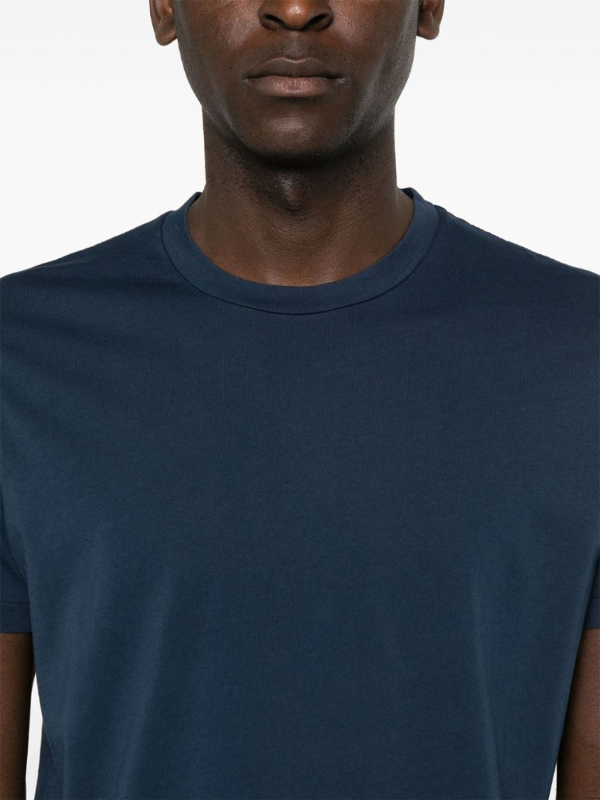 Navy Blue Roundneck Solid T-Shirt