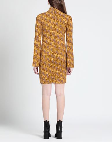 Malìparmi Woman Mini dress Marigold Size 6 Viscose, Elastic fibres