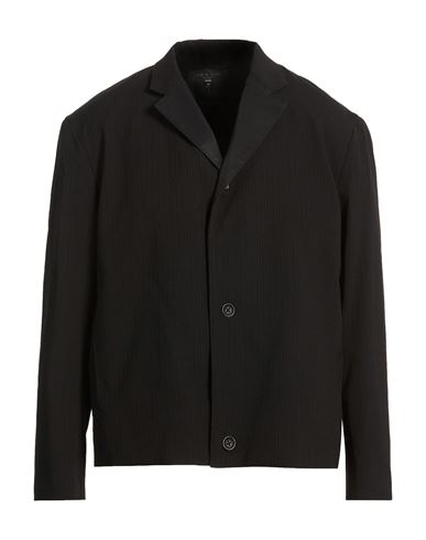 Man Blazer Black Size 40 Virgin Wool, Polyester, Viscose, Elastane