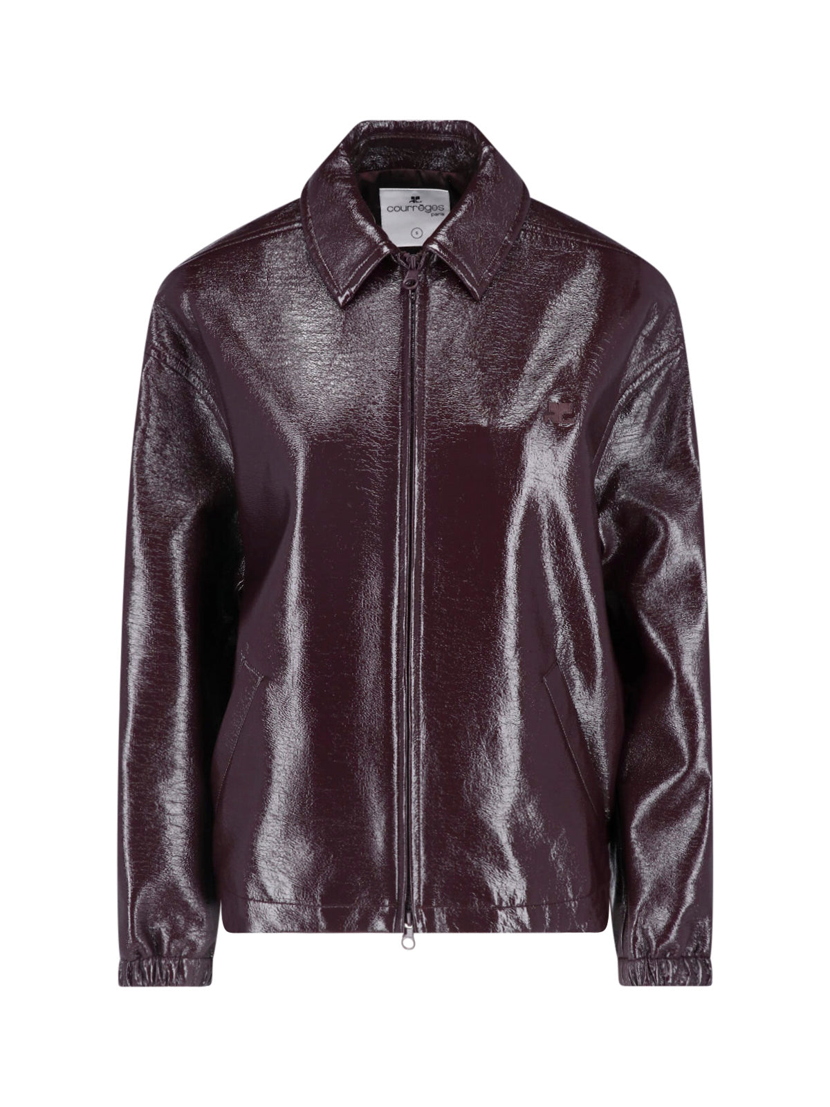 Courrèges Shiny Zip-Up Jacket