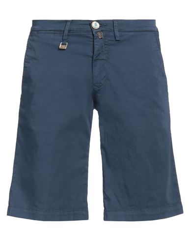 Man Shorts & Bermuda Shorts Midnight blue Size 28 Cotton, Elastane
