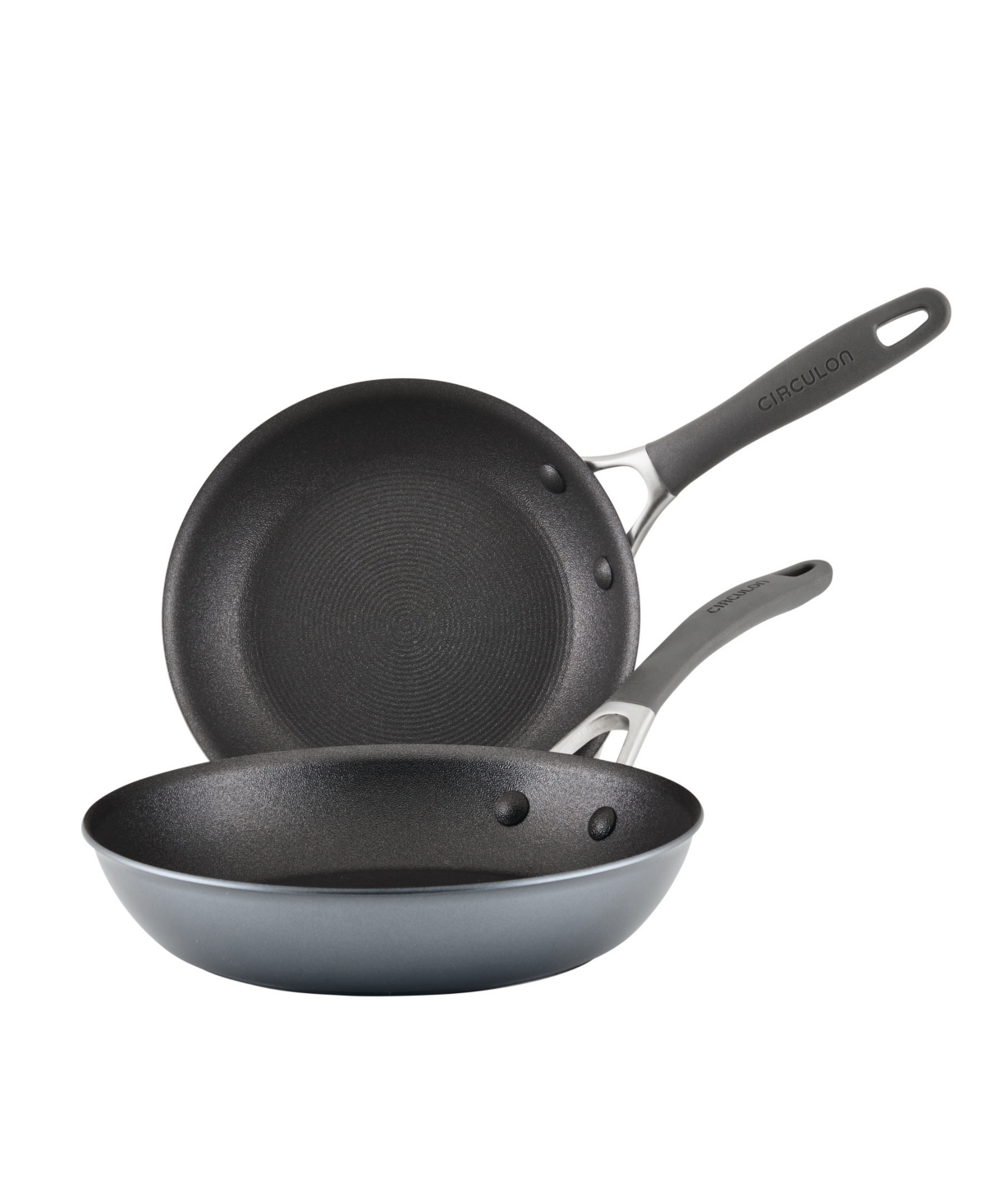 A1 Series with ScratchDefense Technology Aluminum 2 Piece Nonstick Induction 8.5-Inch and 10-Inch Frying Pan Set - Graphite