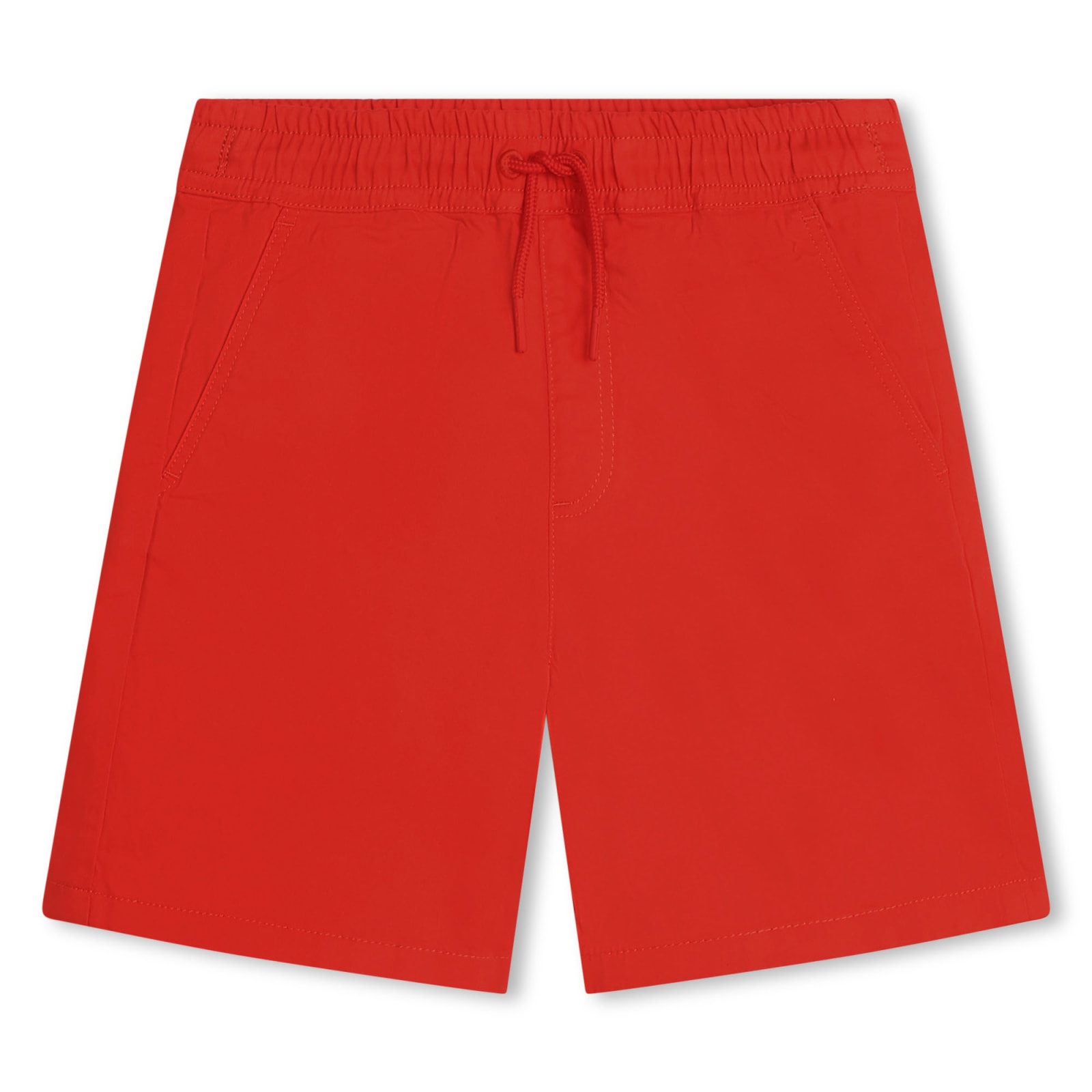 Logo-embroidered drawstring shorts