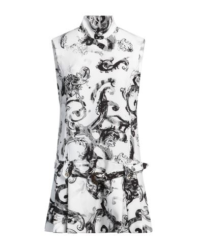 Versace Jeans Couture Woman Mini dress White Size 6 Polyester, Elastane