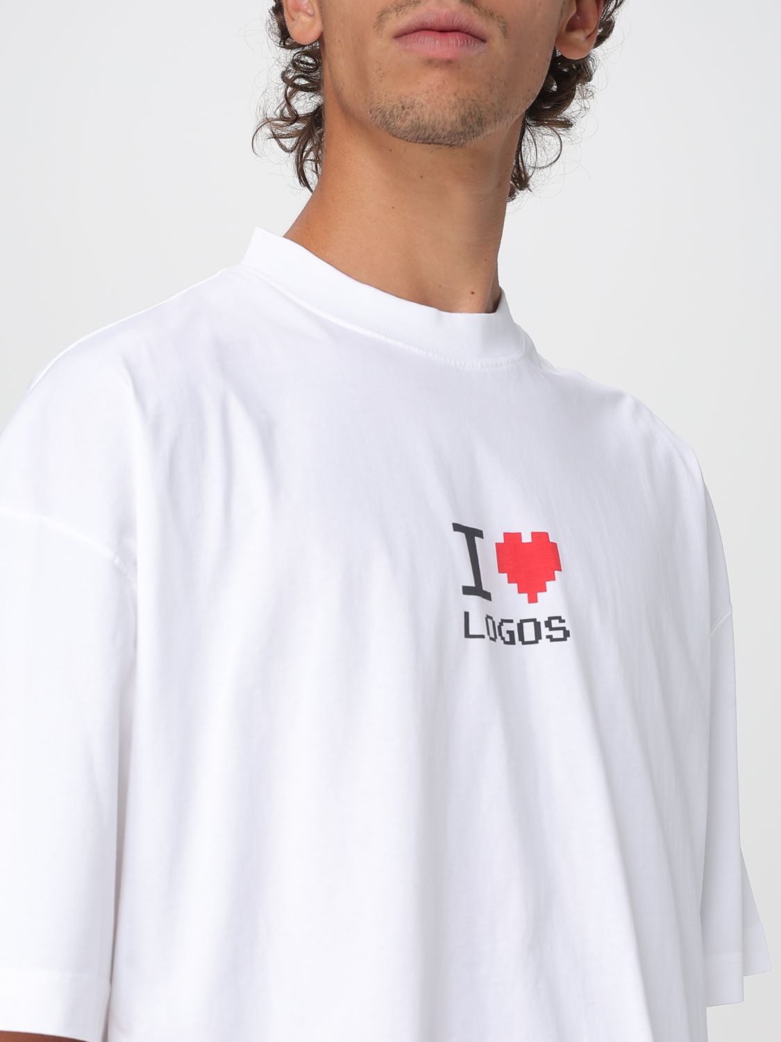 I Love Logos-print T-shirt - White