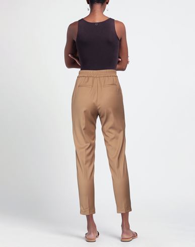 Woman Pants Camel Size 8 Polyester, Viscose, Elastane
