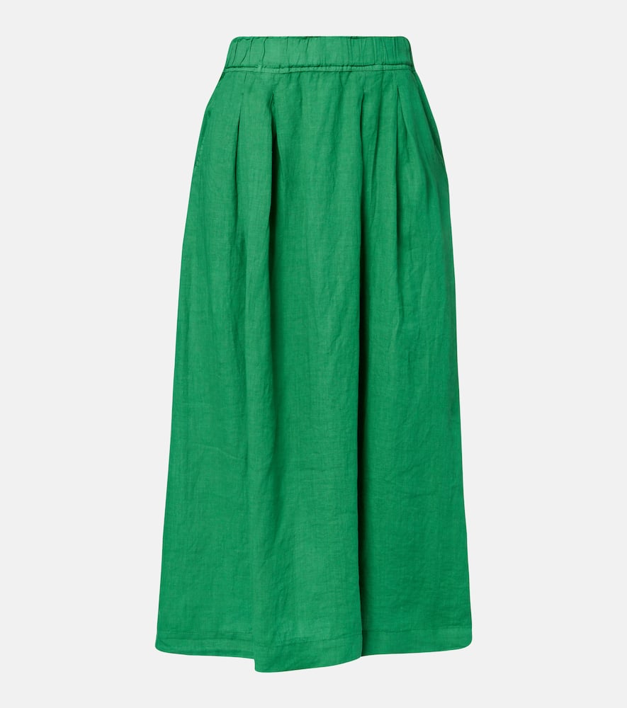 Linda linen maxi skirt