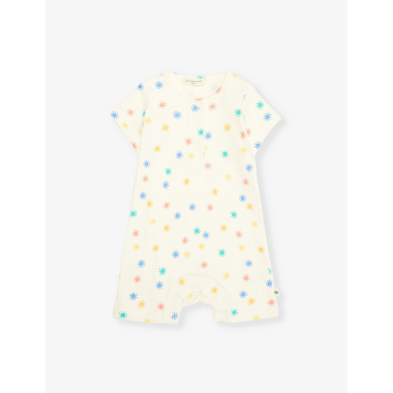 Dinky Sun-Print Cotton Romper