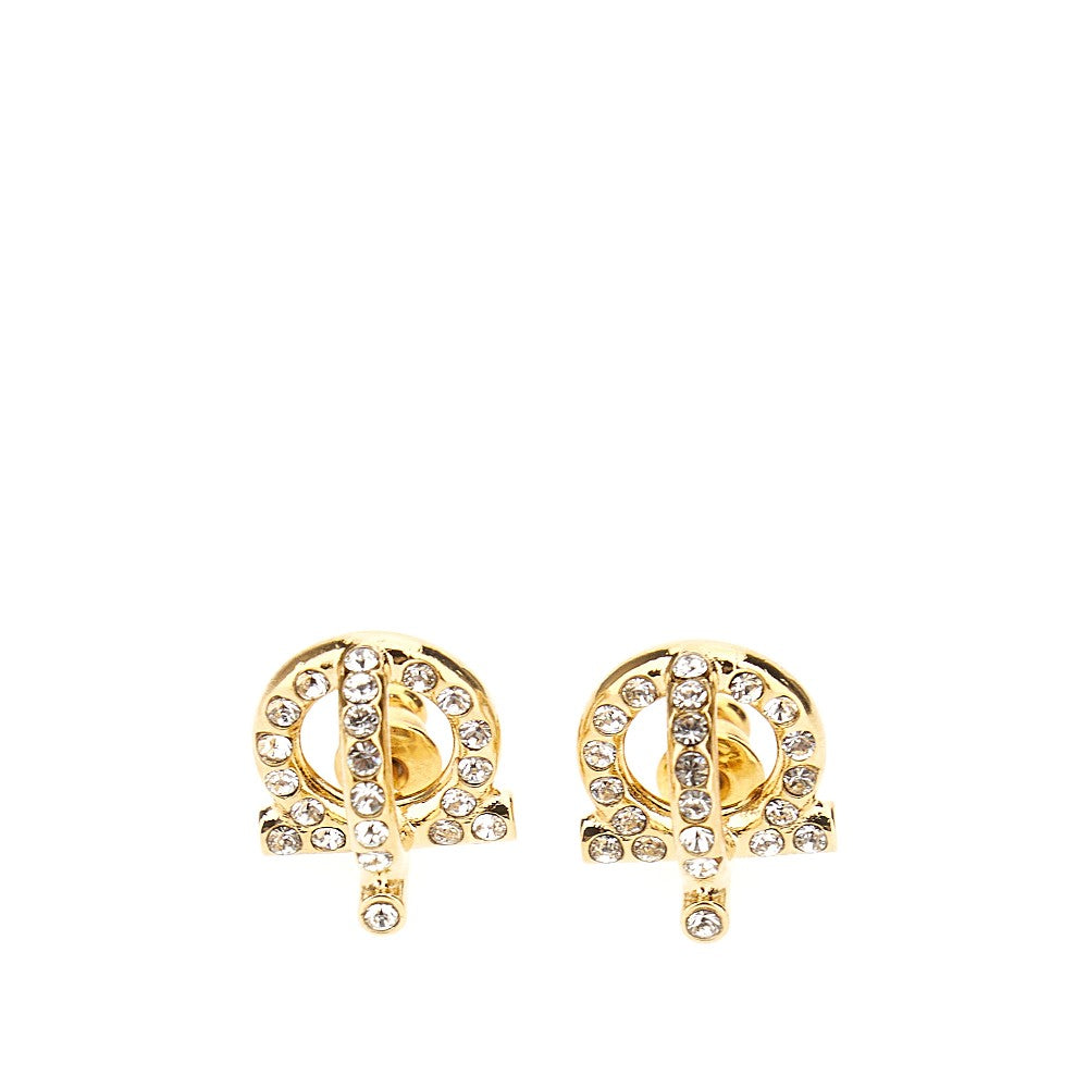 FERRAGAMO 'Gancini 3D Crystals' earrings Woman One Size