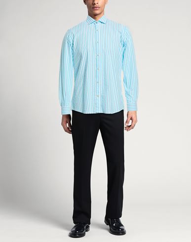 Man Shirt Turquoise Size 17 ½ Cotton