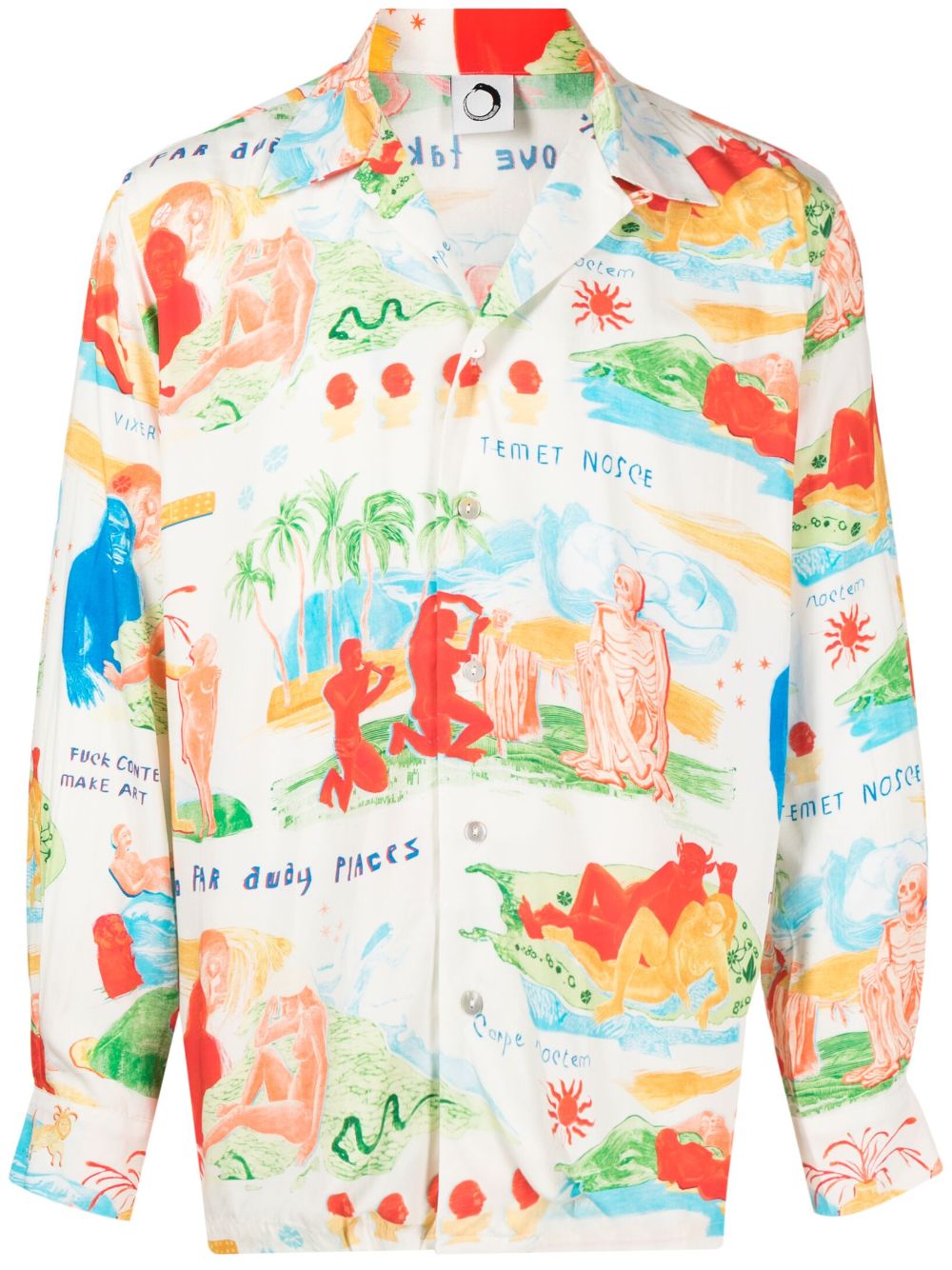 Graphic-print long-sleeve shirt - Multicolour