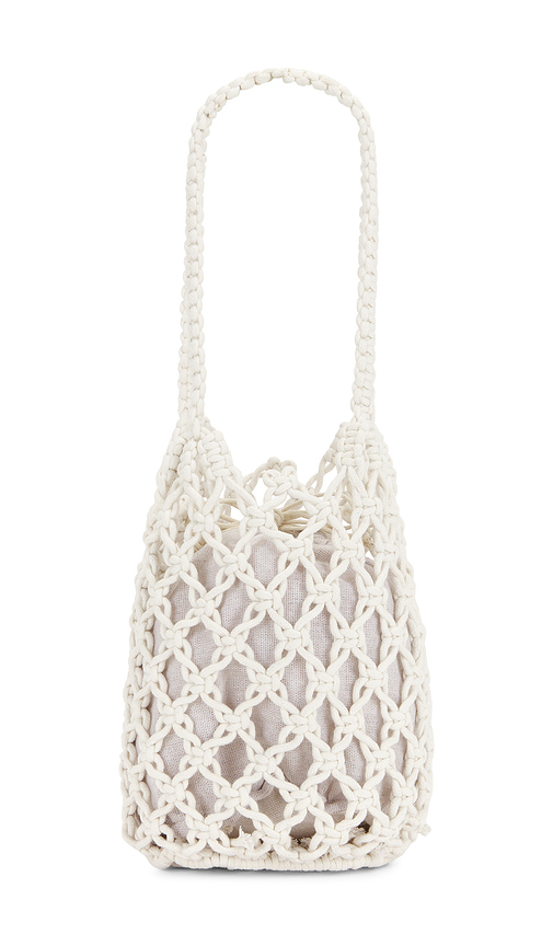 Hat Attack Elodie Fisherman Bag in White