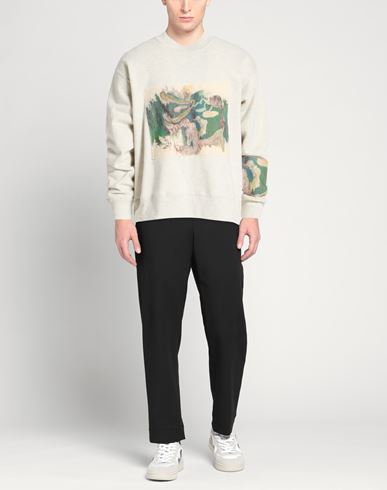 Man Sweatshirt Light grey Size L Cotton