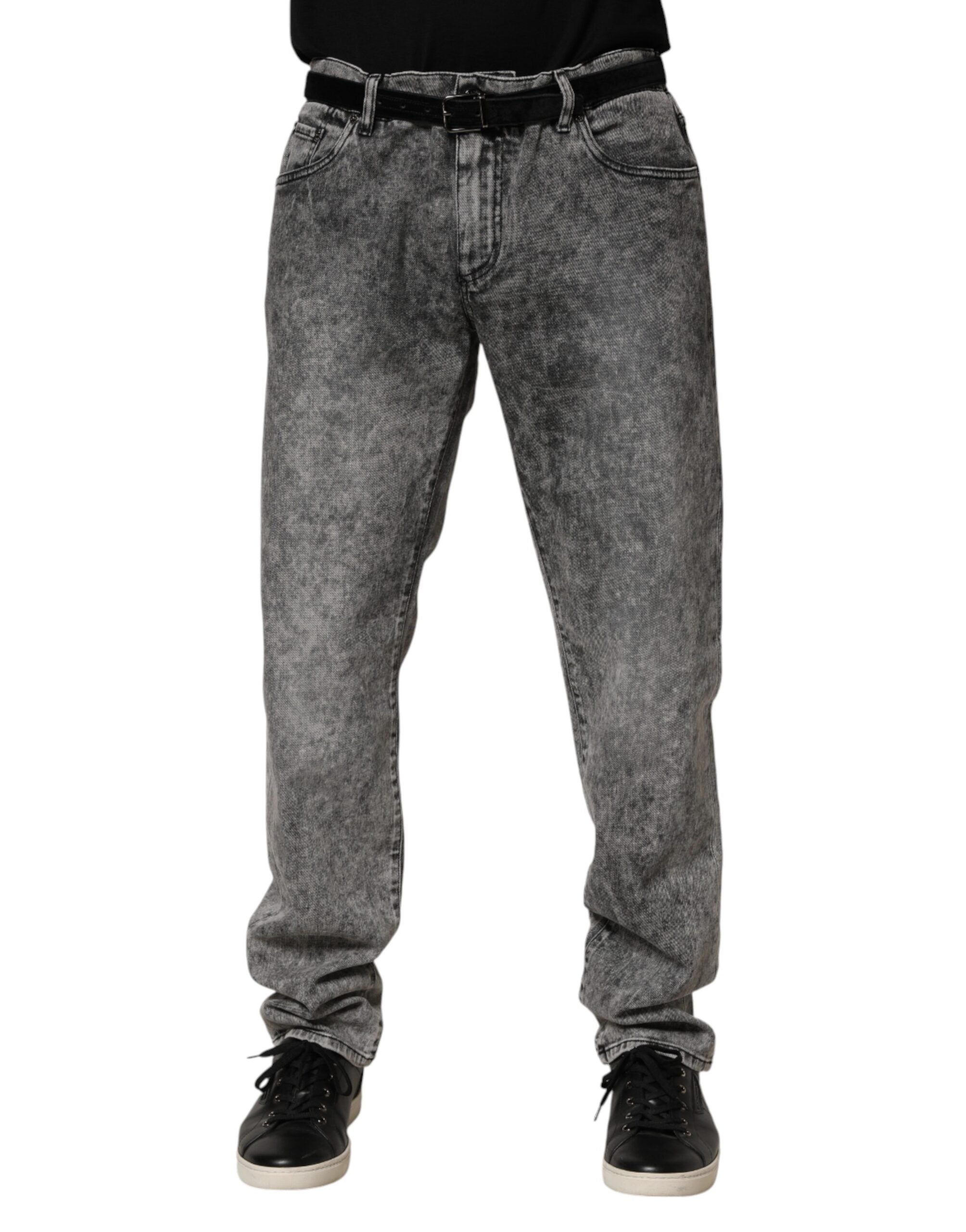 Cotton Denim Jeans — Gray