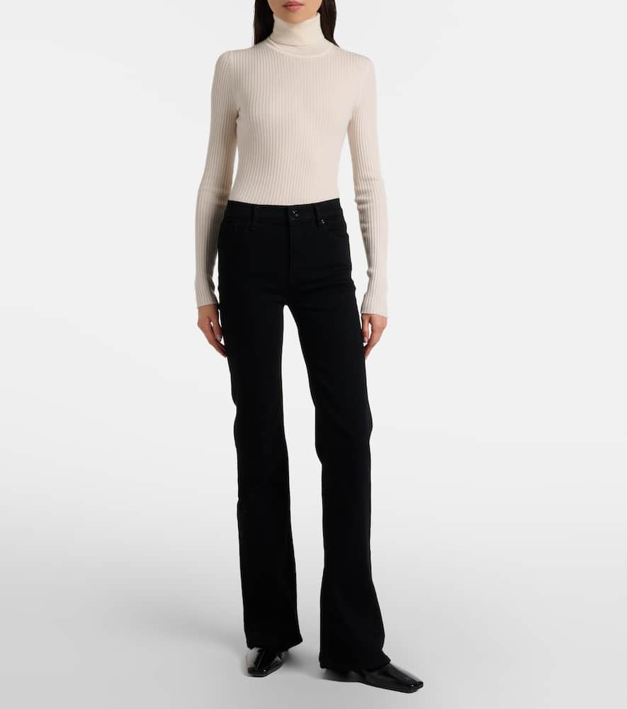 Icon mid-rise flared jeans