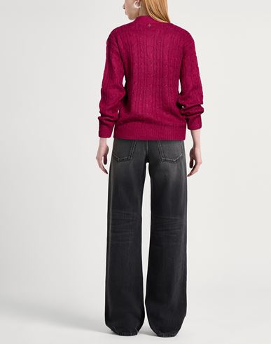 Woman Cardigan Garnet Size L Acrylic, Polyester, Nylon, Wool