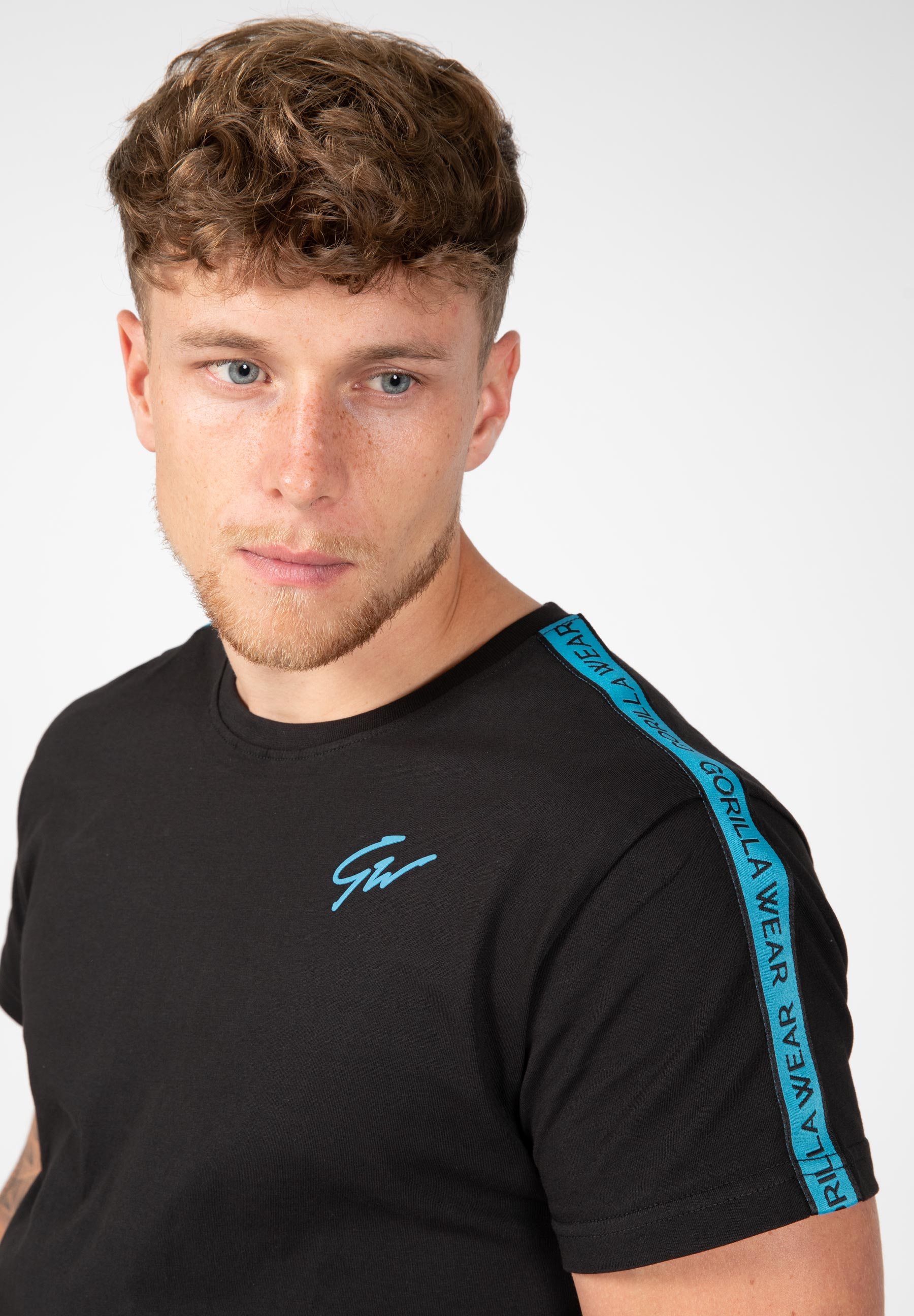 Chester T-shirt - Black/Blue