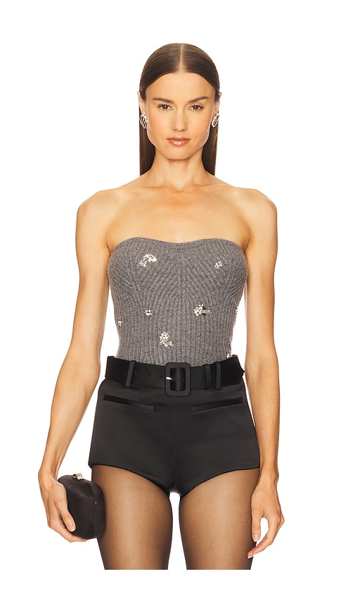 SIMKHAI Waverlie Tube Top in Heather Grey.  XS also in L